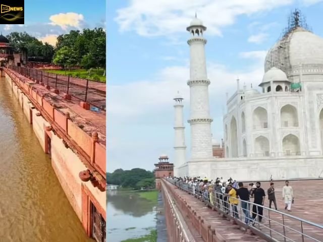 आगरा में खतरे की घंटी, ताजमहल तक पहुंच गई यमुना