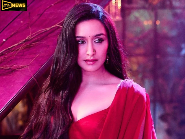 लाल साड़ी और लंबी चोटी में श्रद्धा कपूर ने किया फैशन का जलवा, फैंस हुए दीवाने
